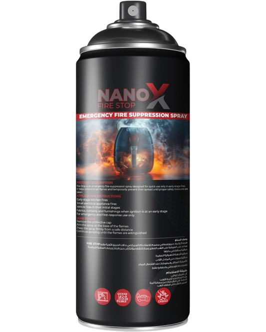 Nano X Fire Stop – Emergency Fire Suppression Spray